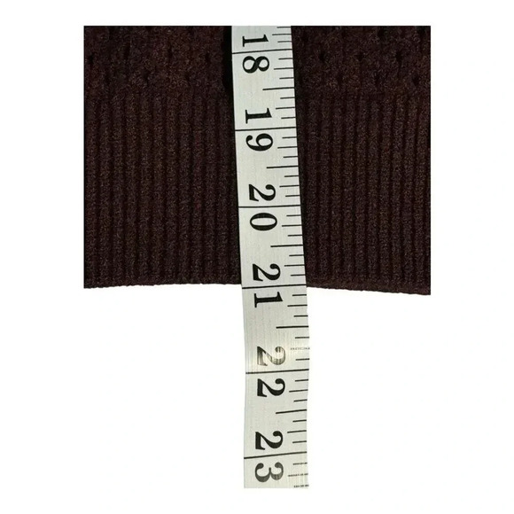 NEW Stitches + Stripes Women's XL Brown Open Stitch Knit Sweater Pullover NWT - Picture 6 of 8